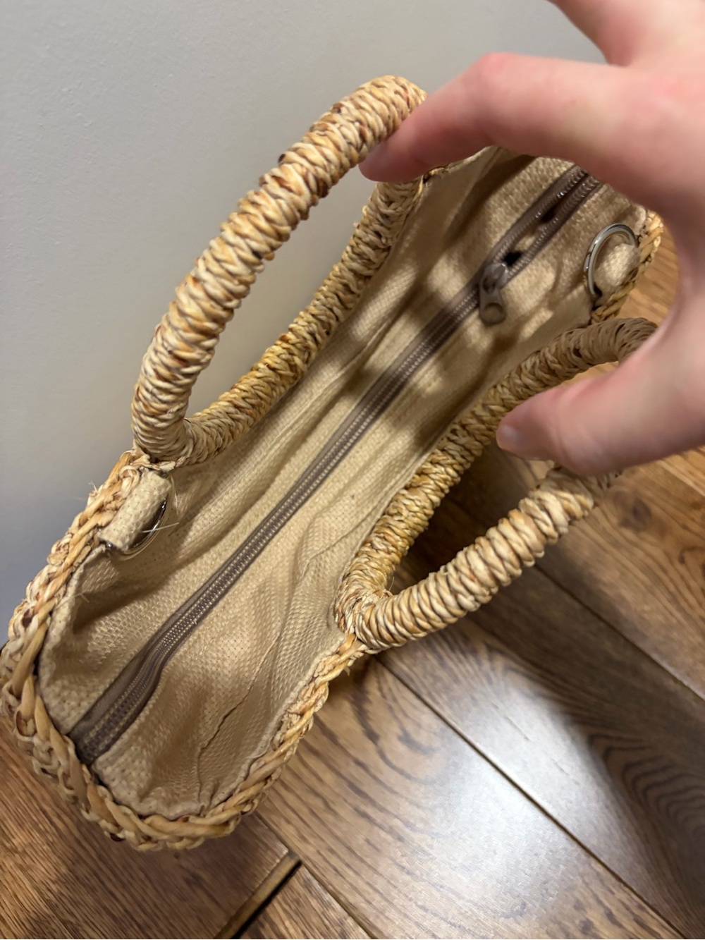 Sea & Grass Woven Double Handle Tote Bag - Picture 2 of 5